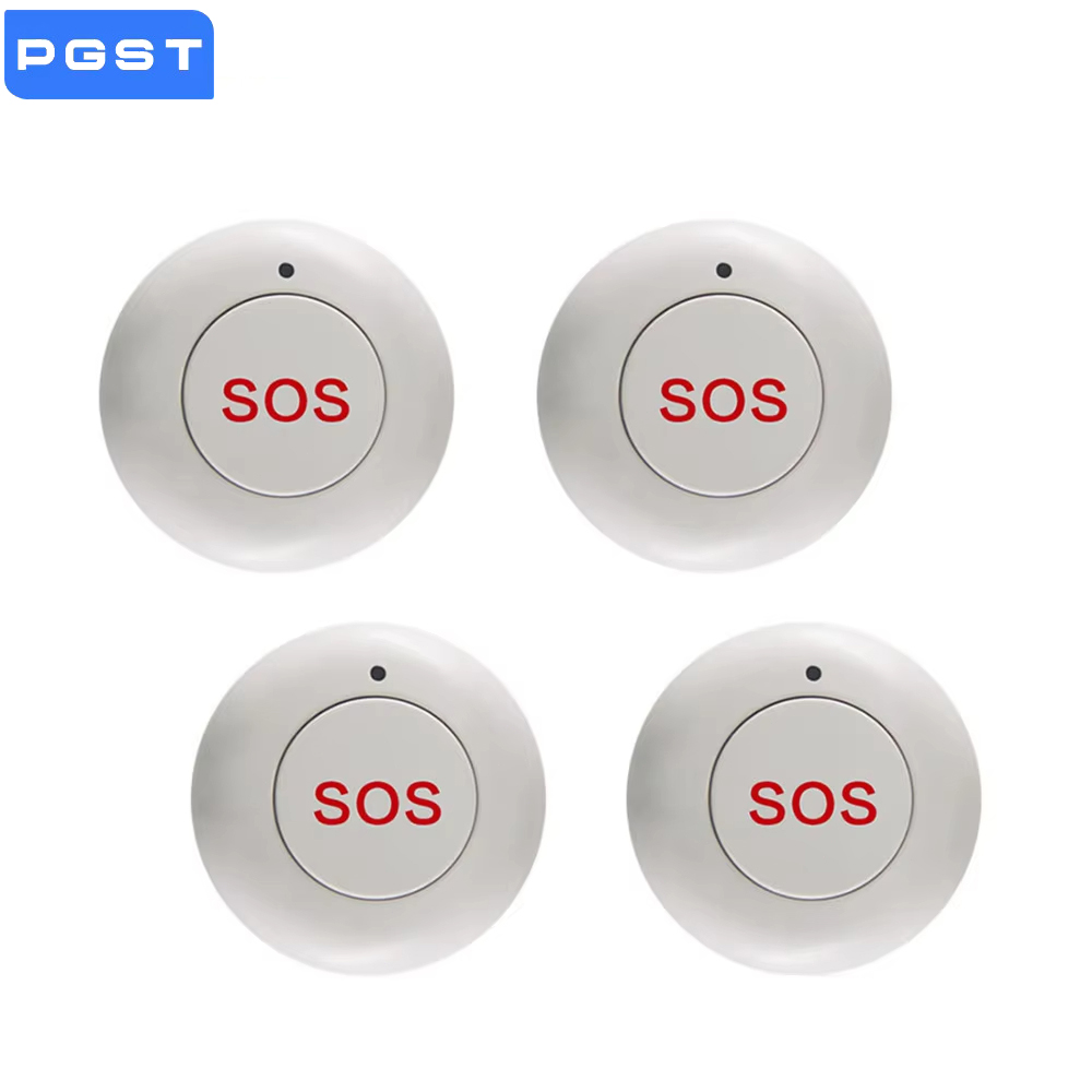 Home Security Devices - ワイヤレス SOS ボタンスマートホームゲートセキュリティドアベルパニック緊急ボタン 433MHz 家庭用盗難警報システム用