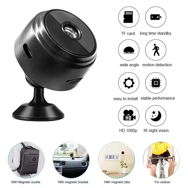 Home Security Video Cameras - A9 ミニ WiFi HD 1080P セキュリティカメラワイヤレス監視保護リモートモニター監視ビデオカメラ幼児ペット家庭用