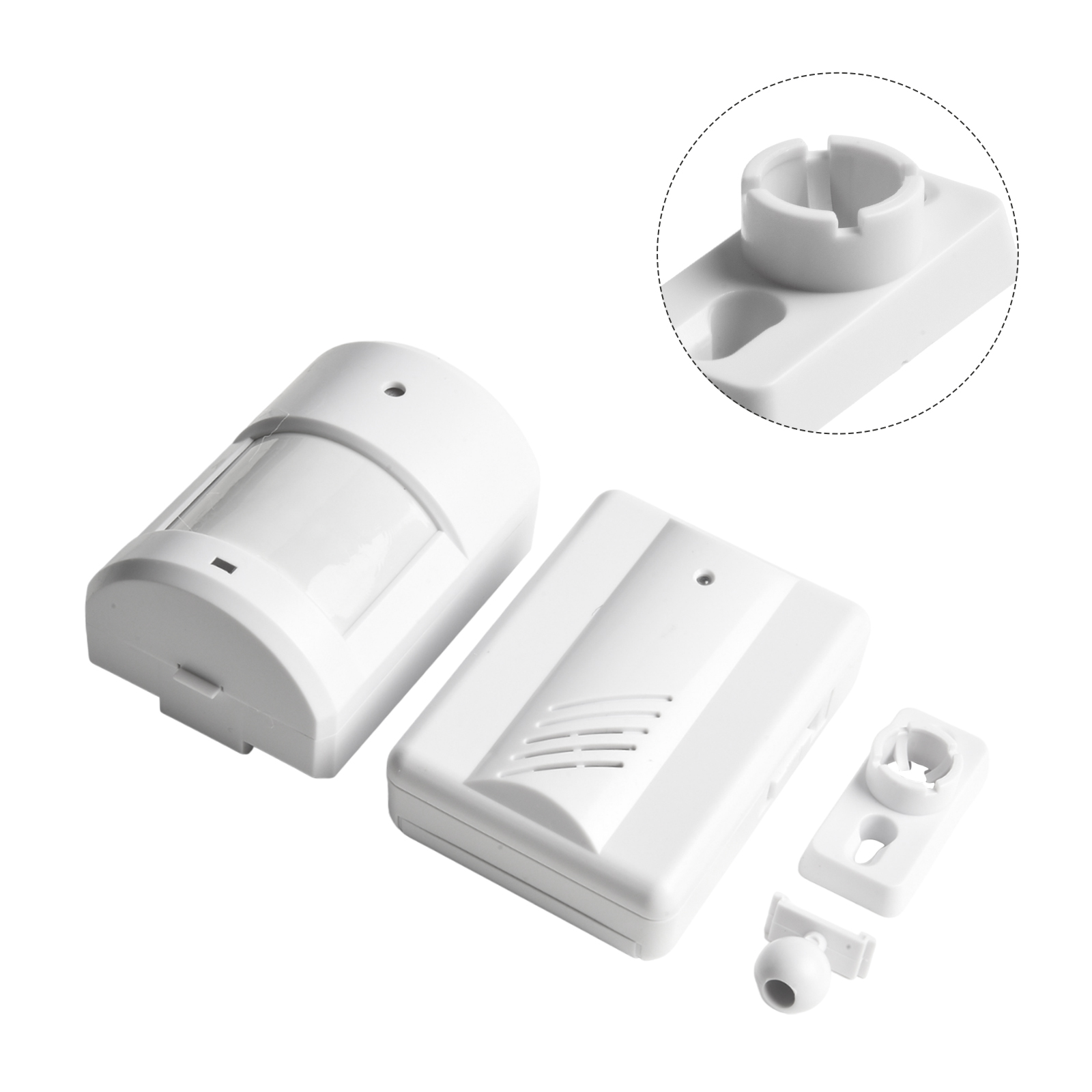 Home Security Alarm - アパート用、家庭用スマートセンサーアラーム、ホームセキュリティ、写真に示されているように、プラスチック素材、広い感知角度
