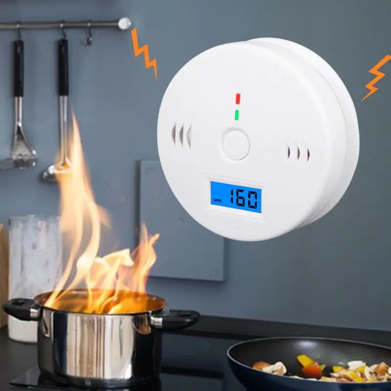 Home Security Alarm - Co Ppm 検出器警告サイレン警報一酸化炭素検出器サウンド Lcd インジケータ安全センサーホームセキュリティ保護