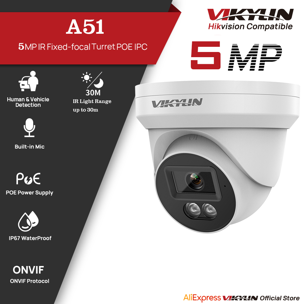 Home Security Service - VIKYLIN 5MP IP セキュリティカメラ IR ナイトビジョンオーディオ