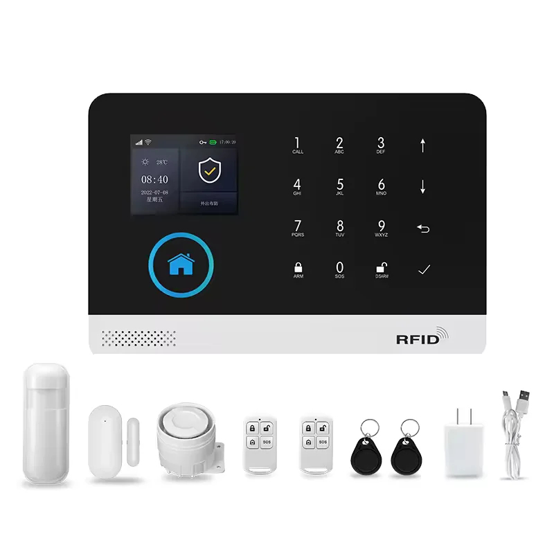 Home Security Using Gsm - Tuyaスマートホームセキュリティアラームシステムキット ABS素材 4G GSM WIFI ワイヤレス