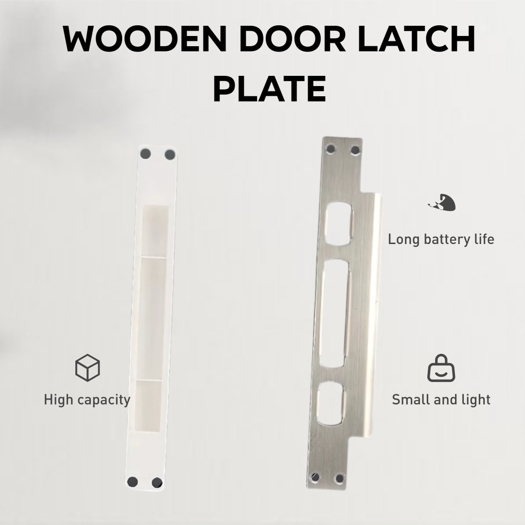 Door Reinforcer Kit - ドアロックアクセサリーキット、ストライクプレート、角型/丸型コーナーラッチトリム＆エッジトリム、ドア補強用、ドア用盗難防止