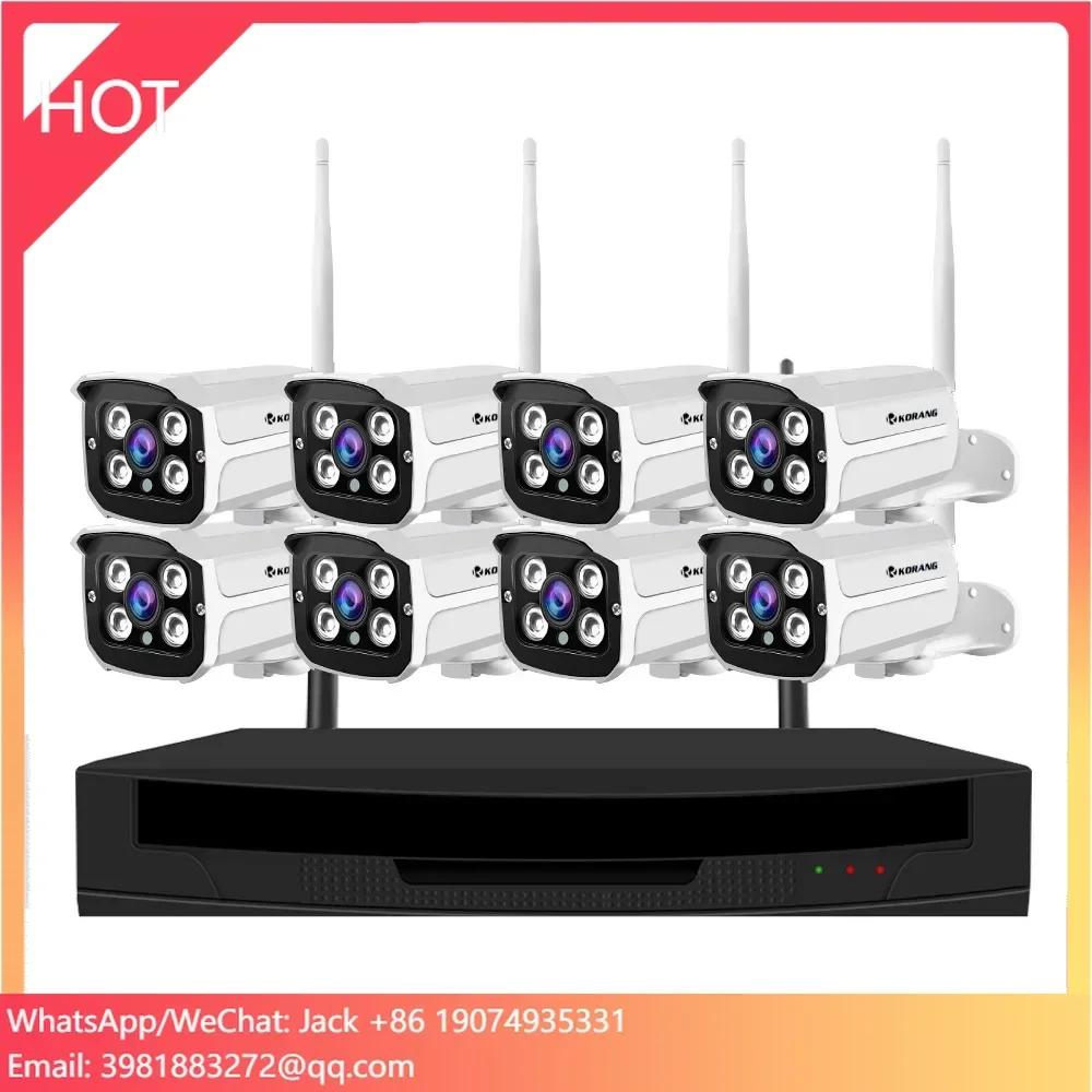 Home Security Service - CCTVネットワークカメラ価格卸売ホームセキュリティシステム製品ワイヤレスP2Pサービス1080P 8CH WiFi IPカメラキット
