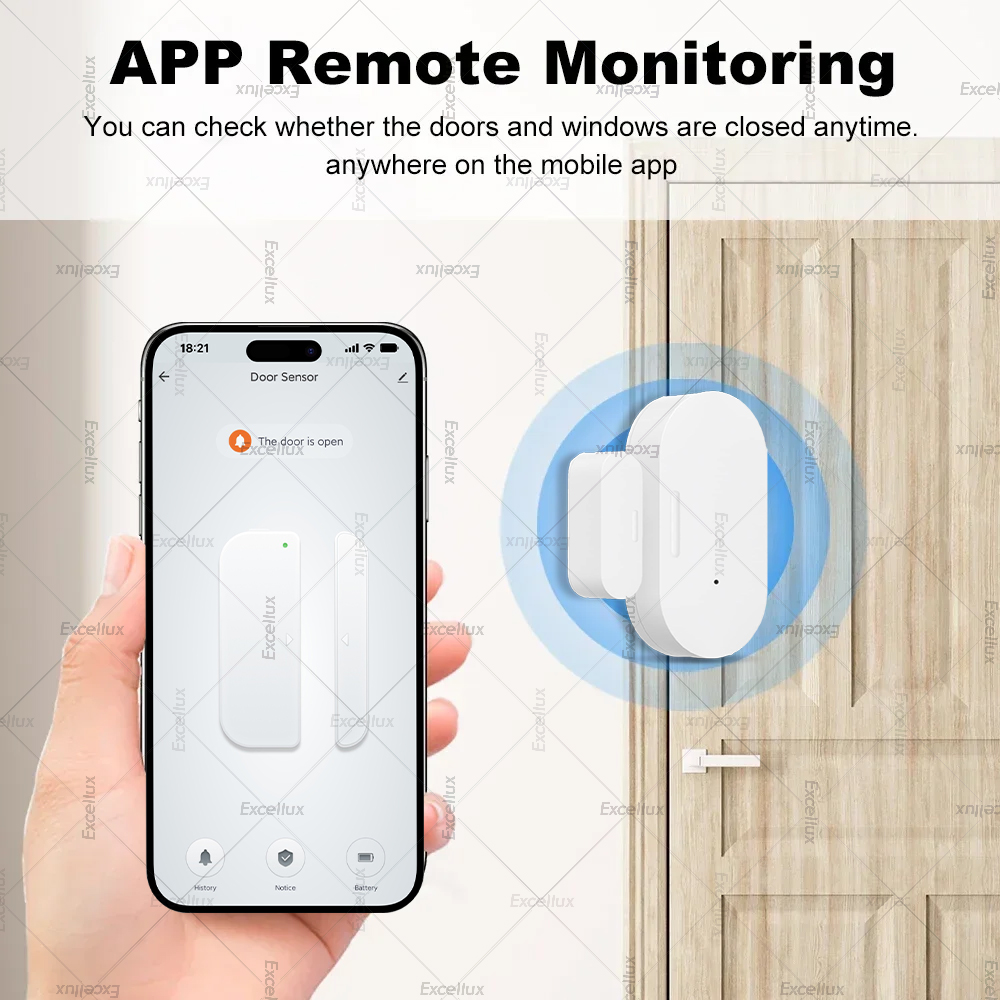 Zigbee 3.0 ドア窓センサー輝度/振動センサースマー - Home Security Alarm のレビューと価格