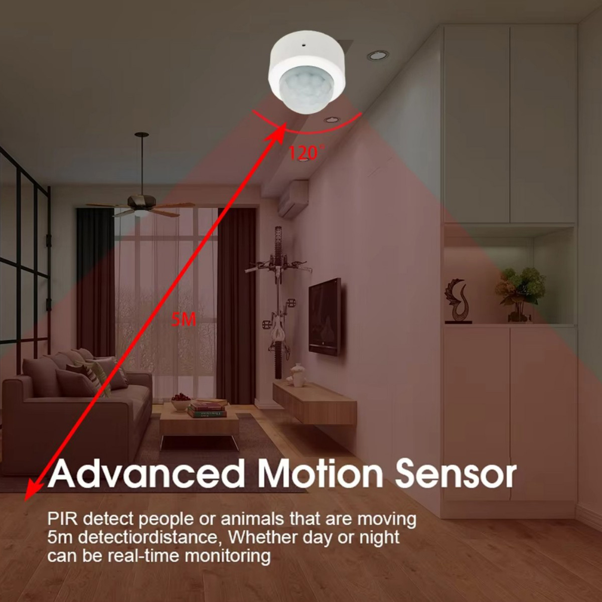 Zigbee PIR モーションセンサー人体赤外線検出器ホー - Home Security Alarm のレビューと価格