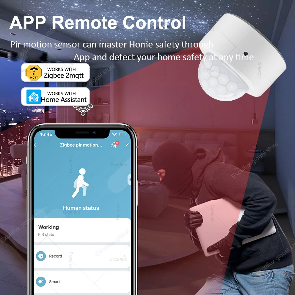 ZigBee PIR モーションセンサーミニ赤外線人体動作検 - Home Security Alarm のレビューと価格