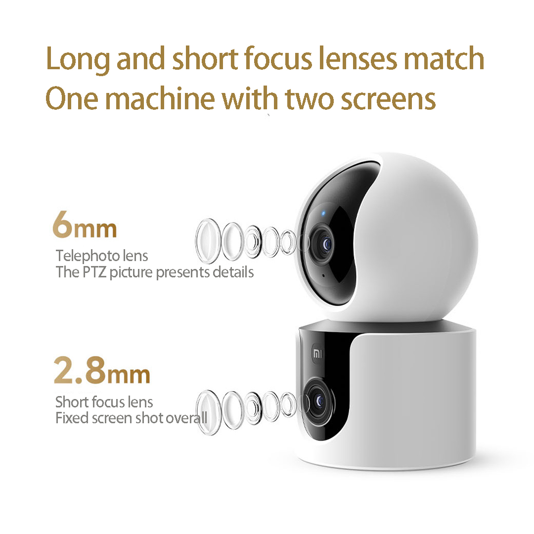 Xiaomi C300 スマートカメラ デュアルレンズ PT - Home Security Camera Xiaomi Mi 360 のレビューと価格