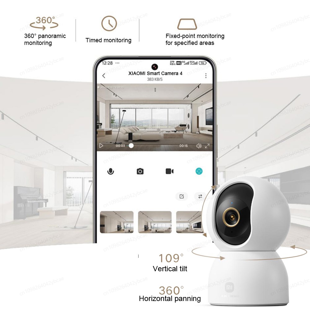 XIAOMI スマート カメラ 4、デュアルバンド Wi-F - Home Security Camera Xiaomi Mi 360 のレビューと価格