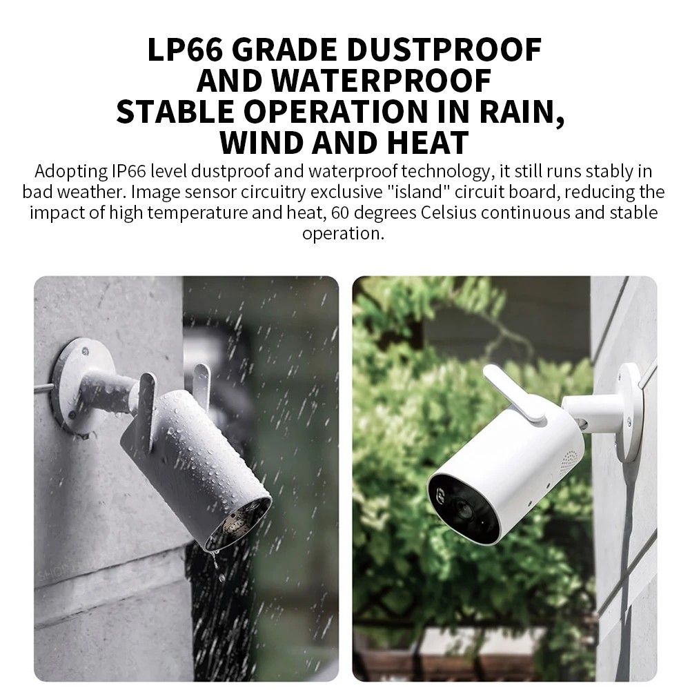 Xiaomi屋外カメラAW300 IP66 2K IP66フ - Home Security Camera Xiaomi のレビューと価格