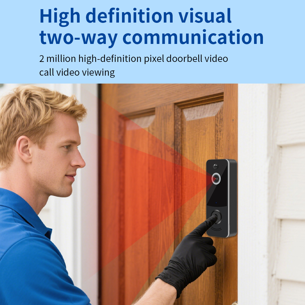 1080P WIFI ビデオドアベル TTLOCK アプリス - Home Security Video Cameras のレビューと価格