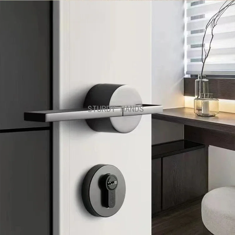 亜鉛合金製室内キーロック、モダンセキュリティホームオフィス用 - Home Security Doors のレビューと価格