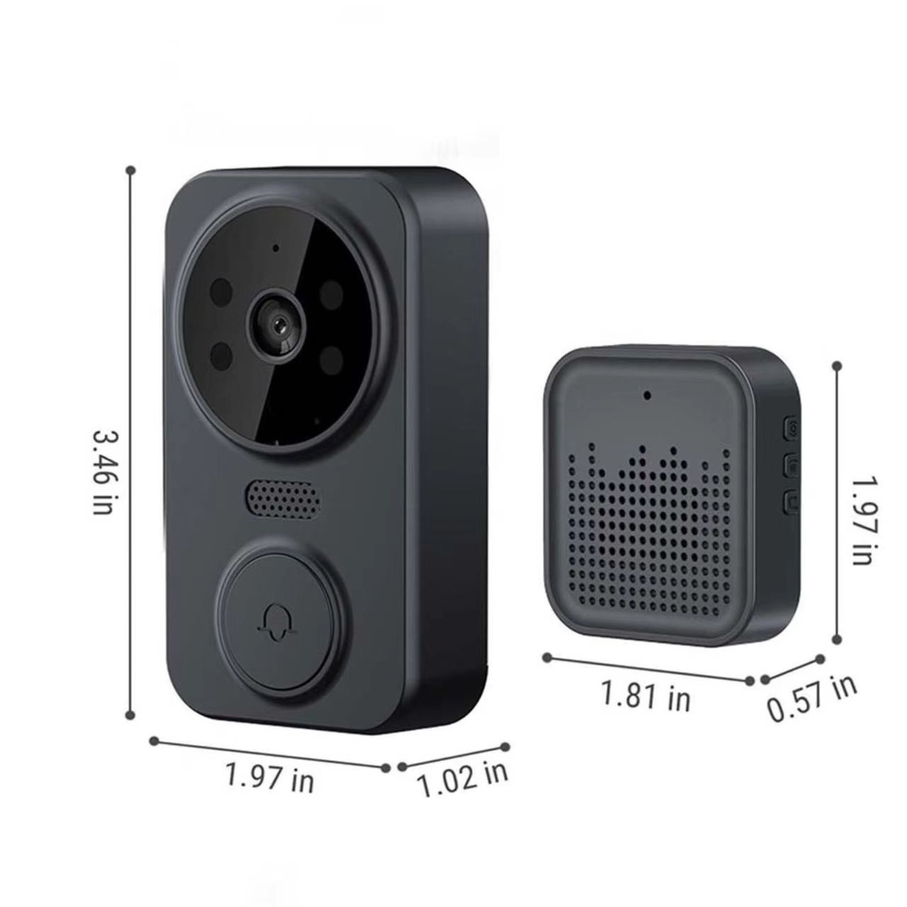Tuya WIFI ドアベル スマートホーム ワイヤレス電話 - Home Security Video Cameras のレビューと価格