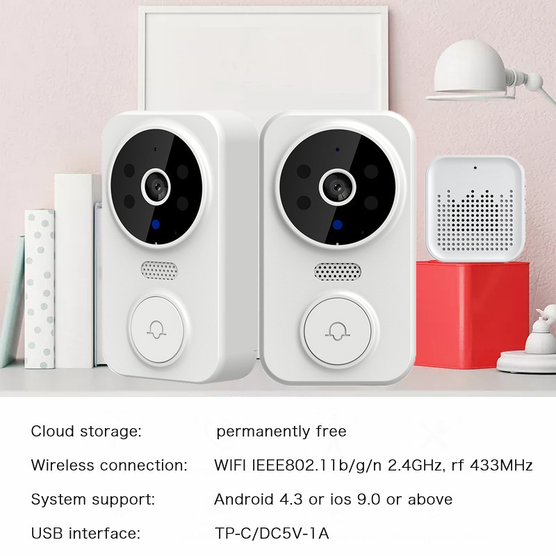 Tuya WIFI ドアベル スマートホーム ワイヤレス電話 - Home Security Video Cameras のレビューと価格