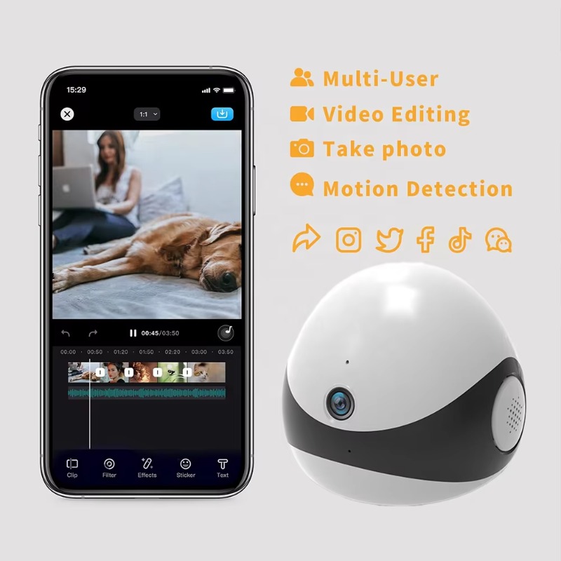 ワイヤレス2K HDモバイルペットコンパニオンロボットカメラ - Home Security Ai のレビューと価格