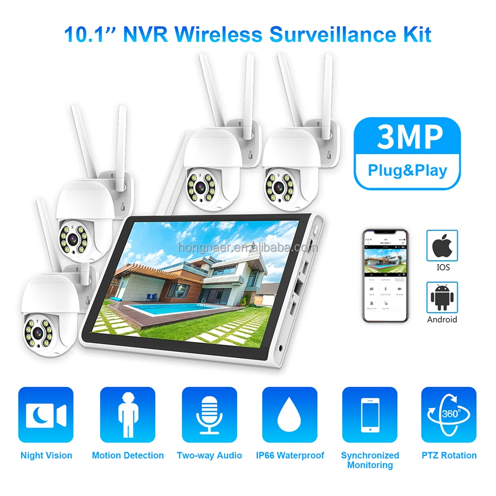 2026年 ホンナール 3MP 4チャンネル WiFi ホー - Home Security Video Cameras のレビューと価格