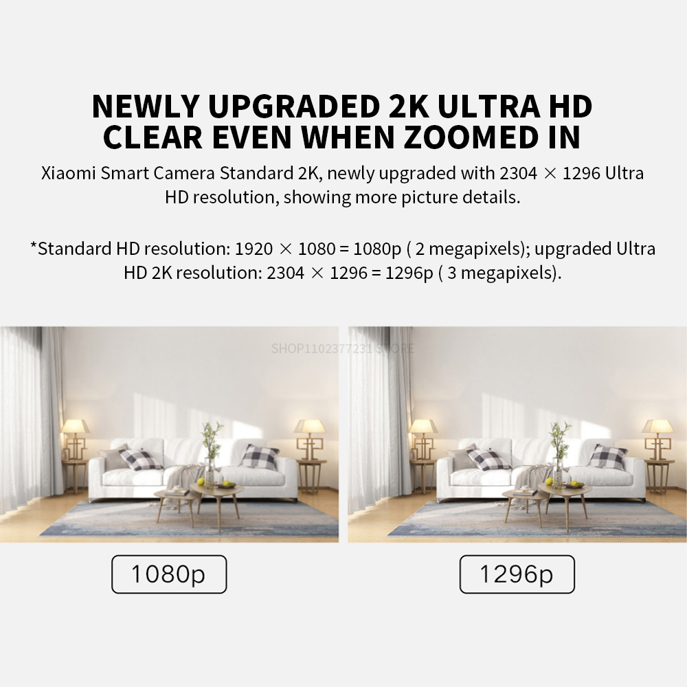 Xiaomi スマートIPカメラ 標準版 2K HD 赤外線 - Home Security Camera Xiaomi のレビューと価格