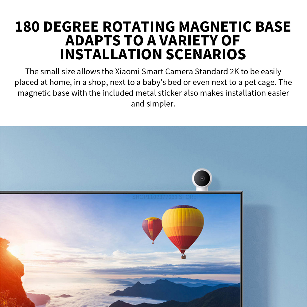 Xiaomi スマートIPカメラ 標準版 2K HD 赤外線 - Home Security Camera Xiaomi のレビューと価格