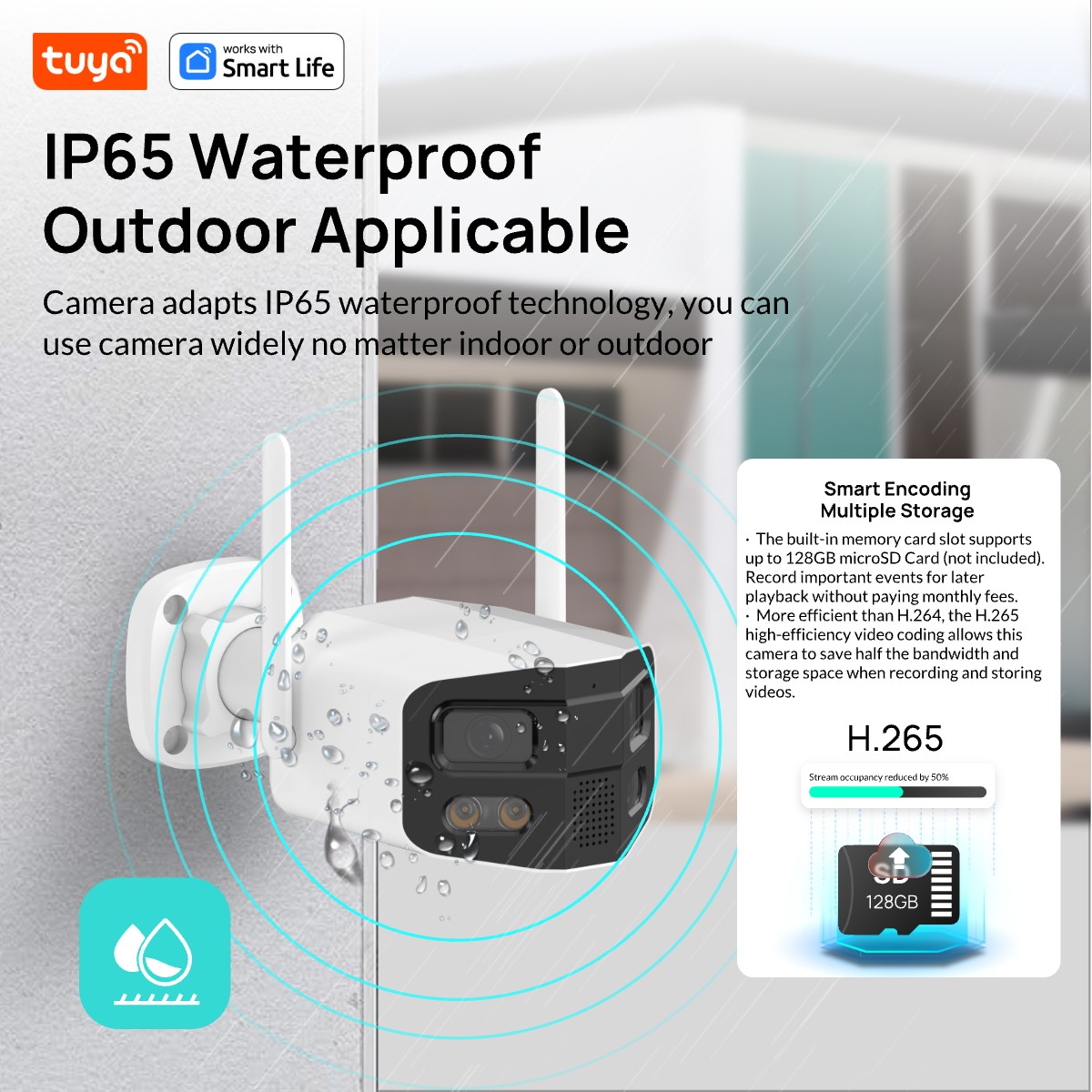 Tuya Smart 4MP 2.5K デュアルレンズ ラー - Home Security Camera Xiaomi のレビューと価格