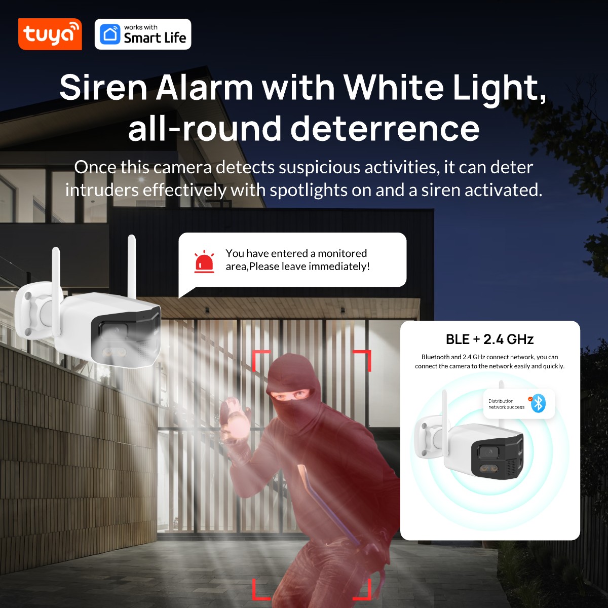 Tuya Smart 4MP 2.5K デュアルレンズ ラー - Home Security Camera Xiaomi のレビューと価格