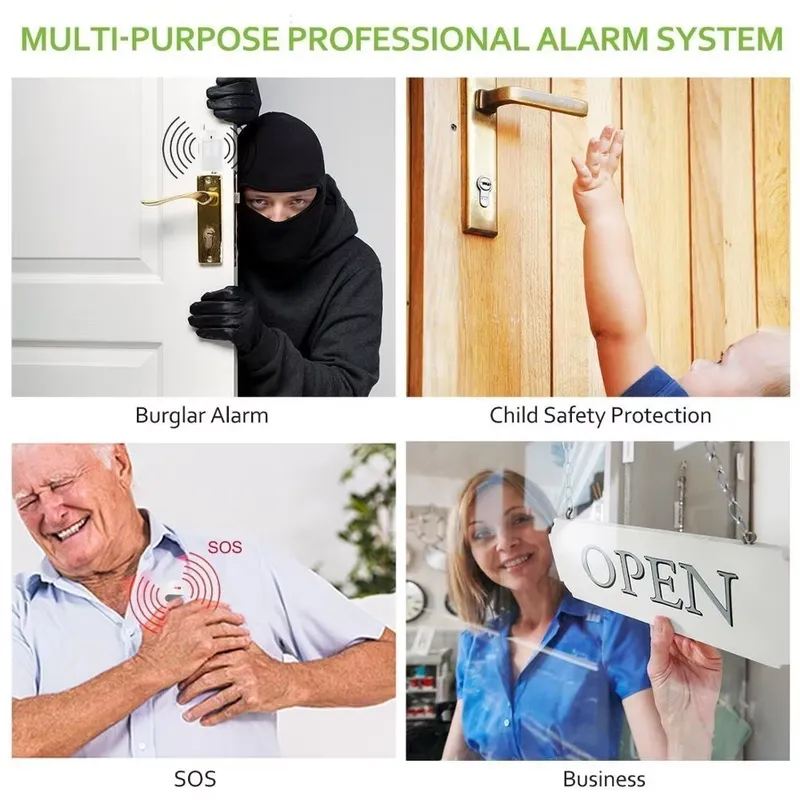 住宅盗難警報キット自動ダイヤル 120dB サイレンリモコン - Home Security Alarm のレビューと価格