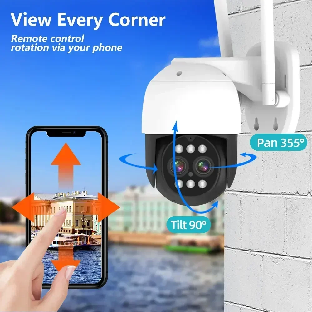 屋外で使用するワイヤレスIPカメラ,自動追跡,8mp,4k, - Home Security Ai のレビューと価格