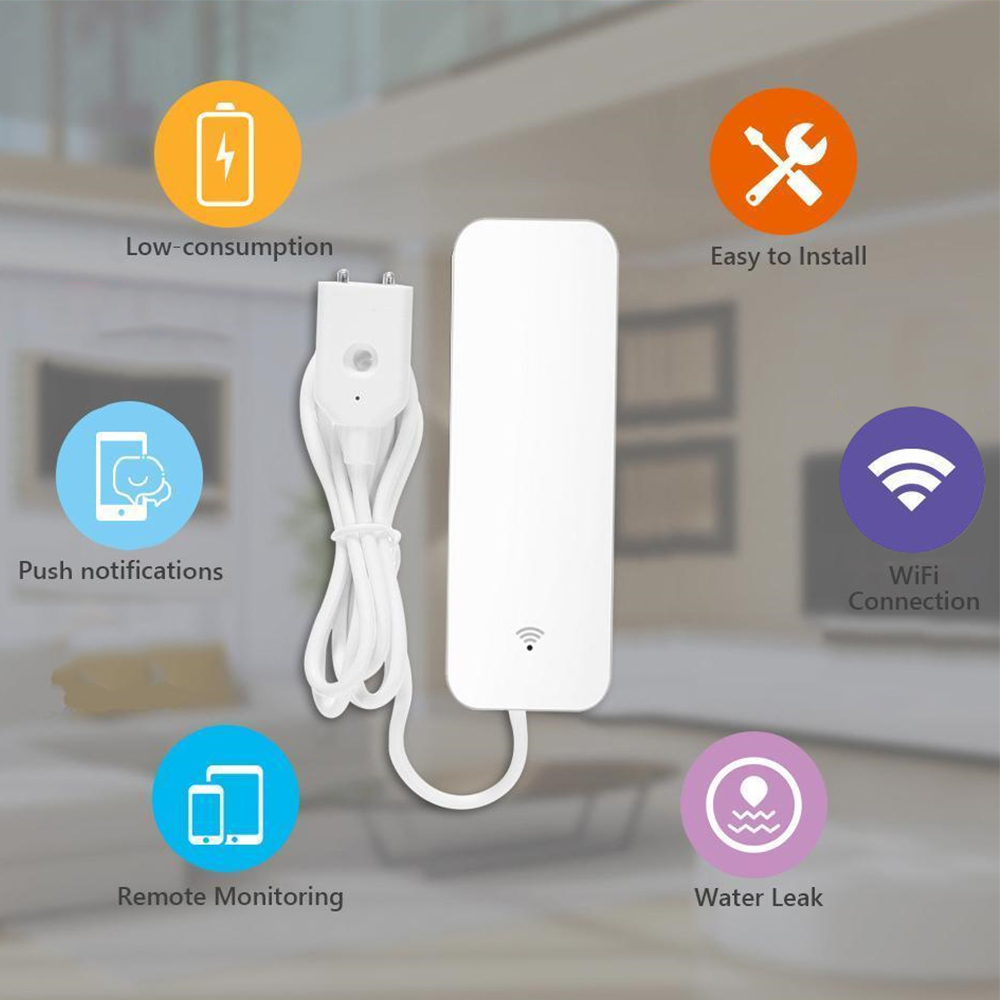 Tuya WiFi 漏水センサー、漏水検知器、Smartli - Home Security Devices のレビューと価格