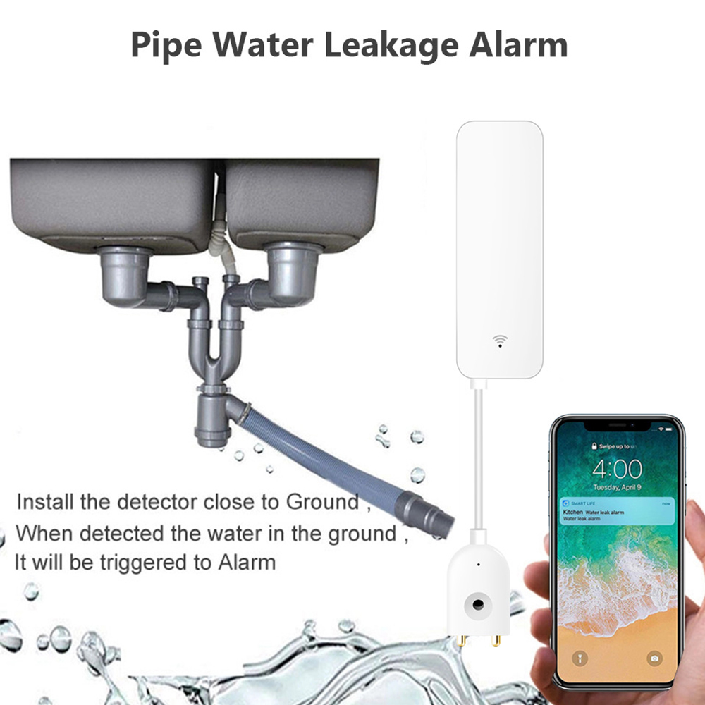 Tuya WiFi 漏水センサー、漏水検知器、Smartli - Home Security Devices のレビューと価格