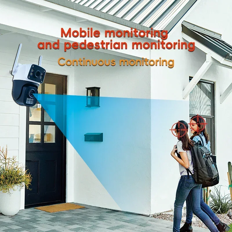 8MP 4K WIFI IPカメラ PTZ屋外デュアルスクリ - Home Security Ai のレビューと価格