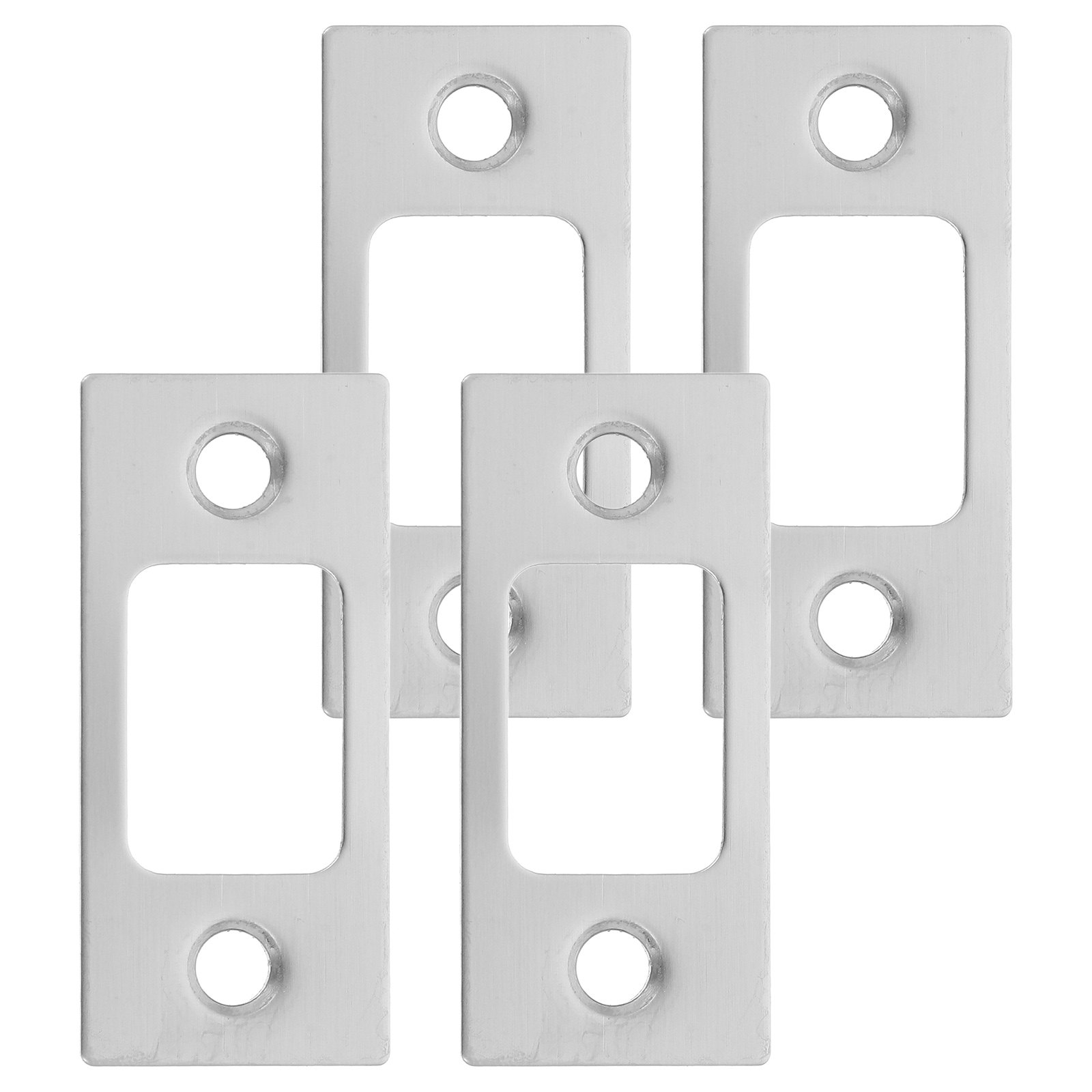 4個入りステンレス製ストライクプレート 多用途ドアフレーム補 - Home Security Doors のレビューと価格