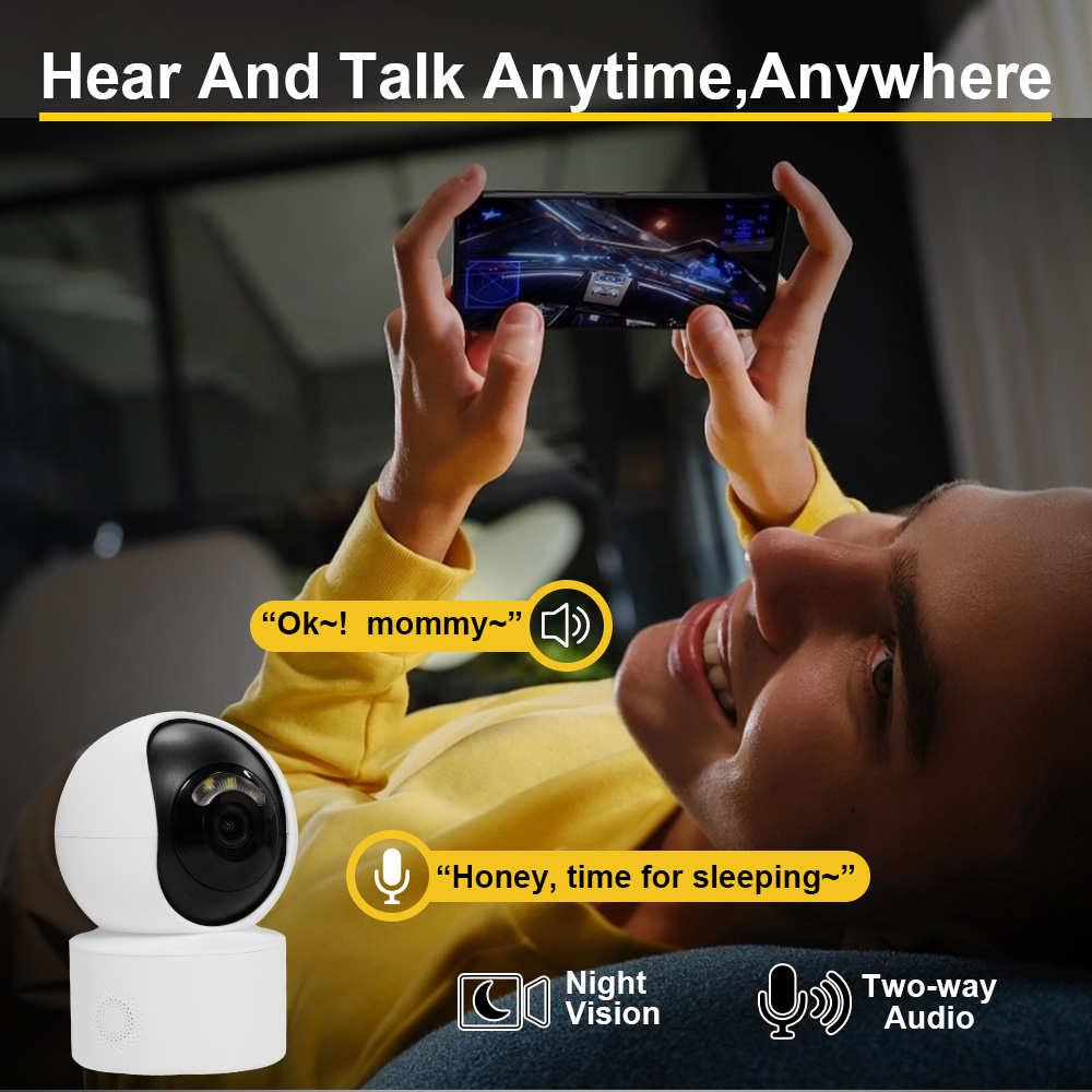 Yoosee 5MP WiFiセキュリティPTZ屋内IPカメ - Home Security Ai のレビューと価格