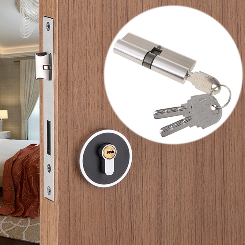 キー付きエントリードアロックシリンダーロックセット 3 キー - Home Security Doors のレビューと価格
