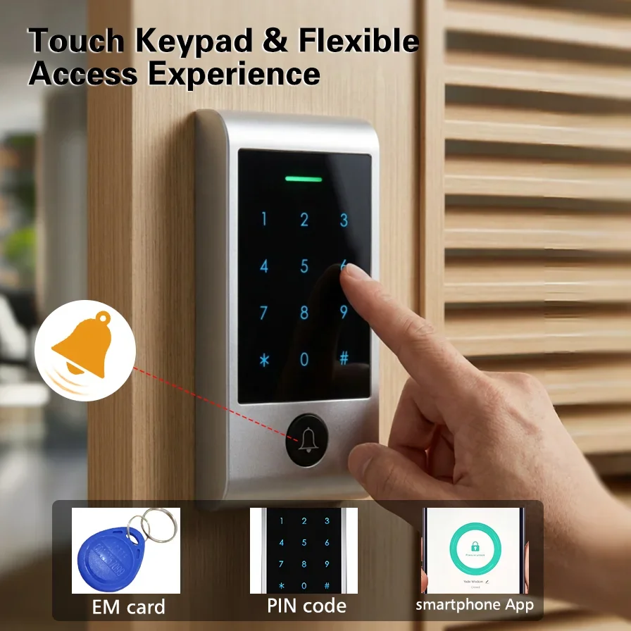 高度なWIFIリモートコントロールタッチキーパッドアクセスシ - Home Security Doors のレビューと価格