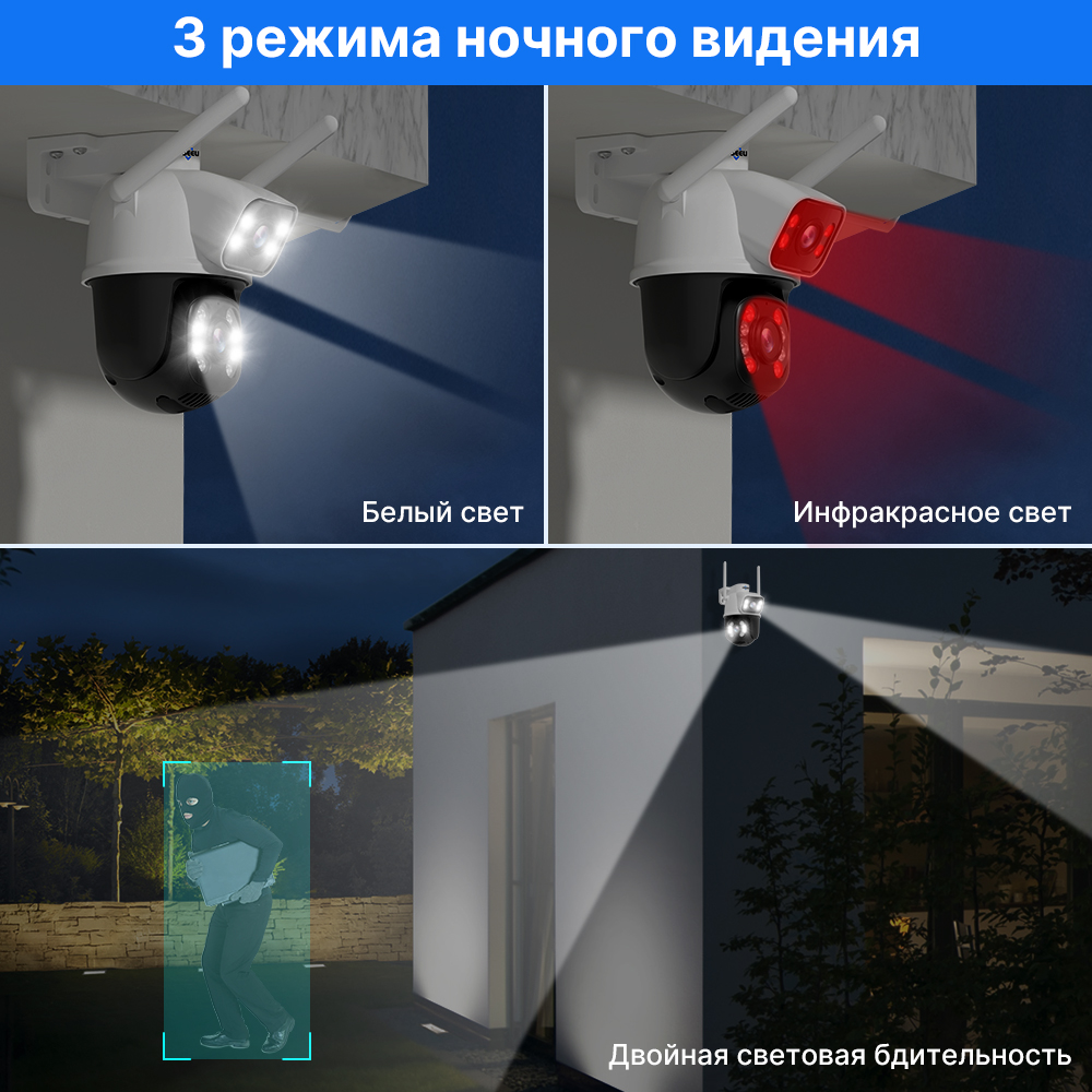 Hiseeu 4K 8MP PTZ Wifi IP カメラデ - Home Security Camera Xiaomi のレビューと価格