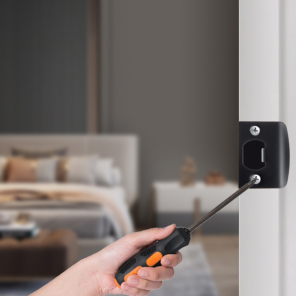 2個入りステンレス製ドアストライクプレートD型セキュリティカ - Home Security Doors のレビューと価格