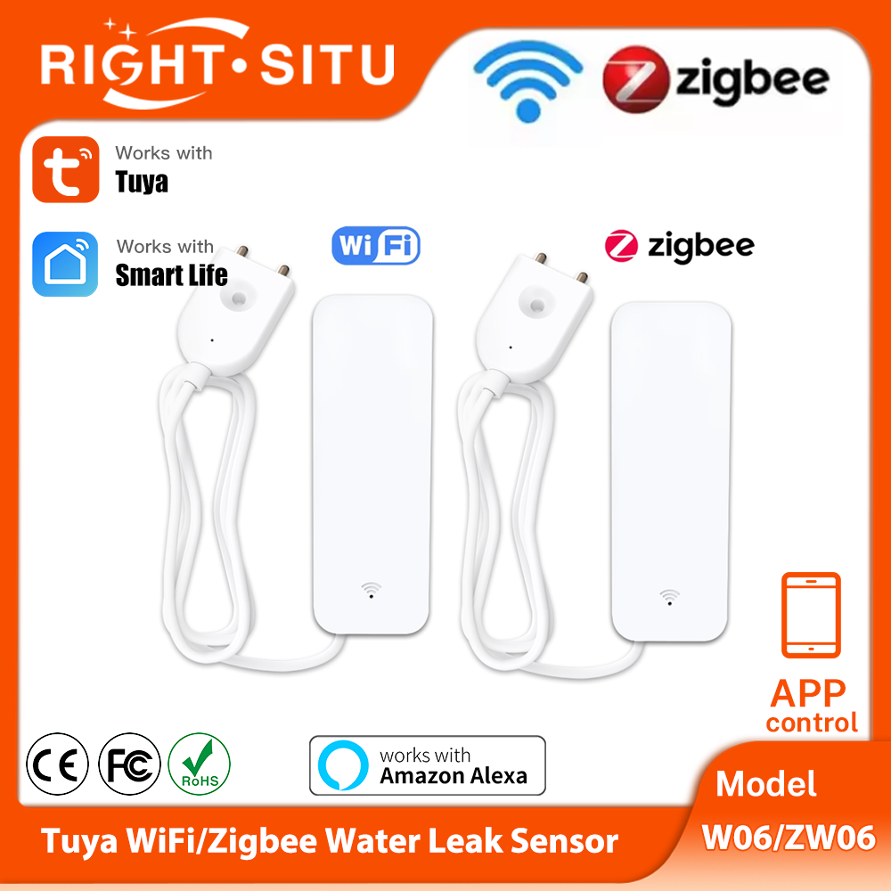 Tuya WiFi Zigbee 水センサー スマート漏水検 - Home Security Devices のレビューと価格