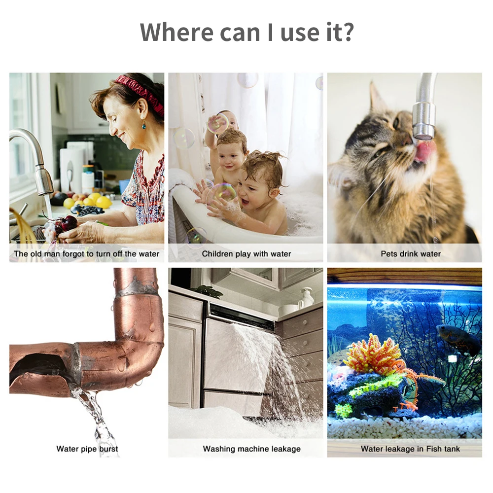 Tuya WiFi Zigbee 水センサー スマート漏水検 - Home Security Devices のレビューと価格