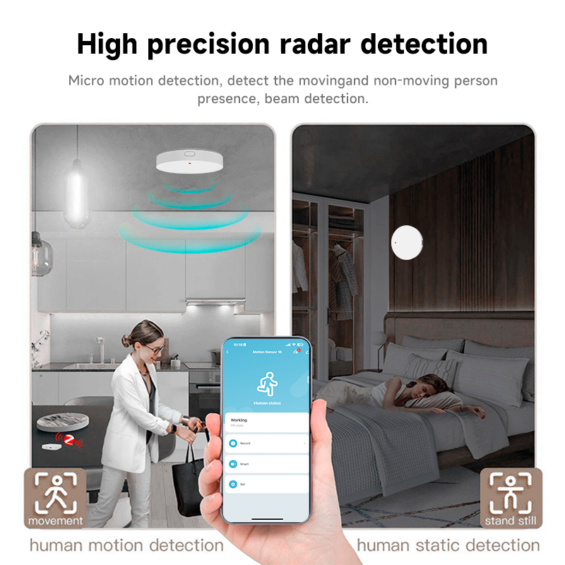 Tuya Zigbee 3.0 24GHz MmWave 人 - Home Security Alarm のレビューと価格