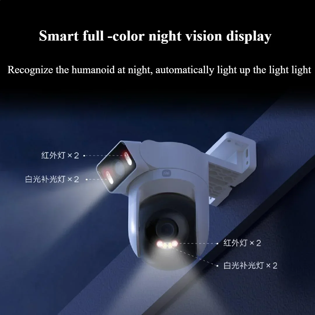 新しい Xiaomi 屋外 CW500 デュアルカメラバージ - Home Security Camera Xiaomi のレビューと価格