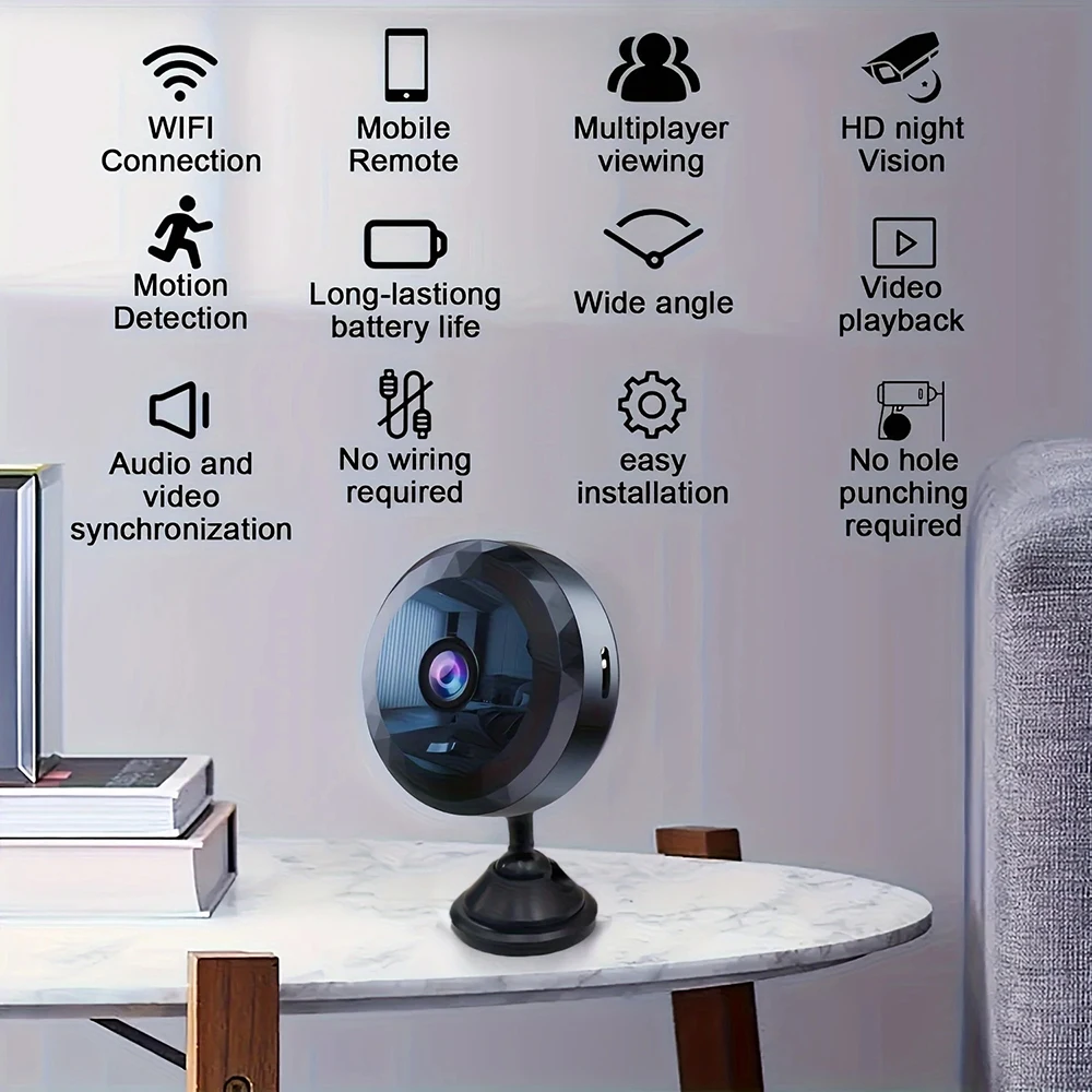 ワイヤレス WiFi A11 1080P HD カメラミニ  - Home Security Camera Xiaomi のレビューと価格