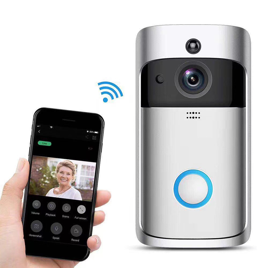 スマートWiFiワイヤレスホームアパートセキュリティビジュア - Home Security Ring Camera のレビューと価格