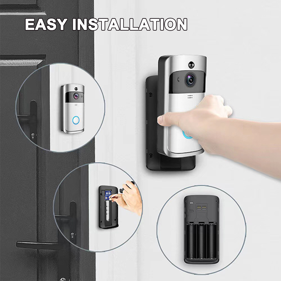 スマートWiFiワイヤレスホームアパートセキュリティビジュア - Home Security Ring Camera のレビューと価格