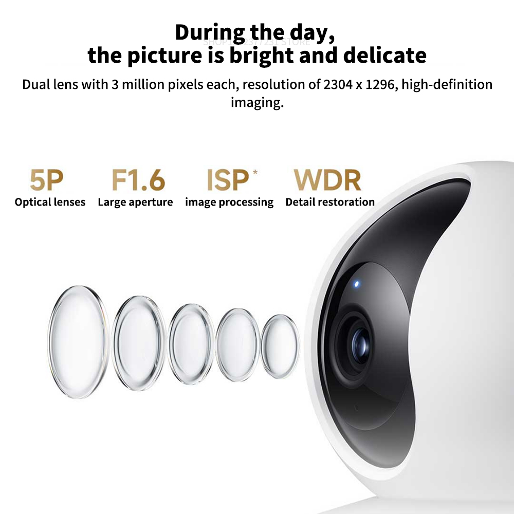 XiaomiスマートカメラC300デュアルレンズPTZ 36 - Home Security Camera Xiaomi のレビューと価格