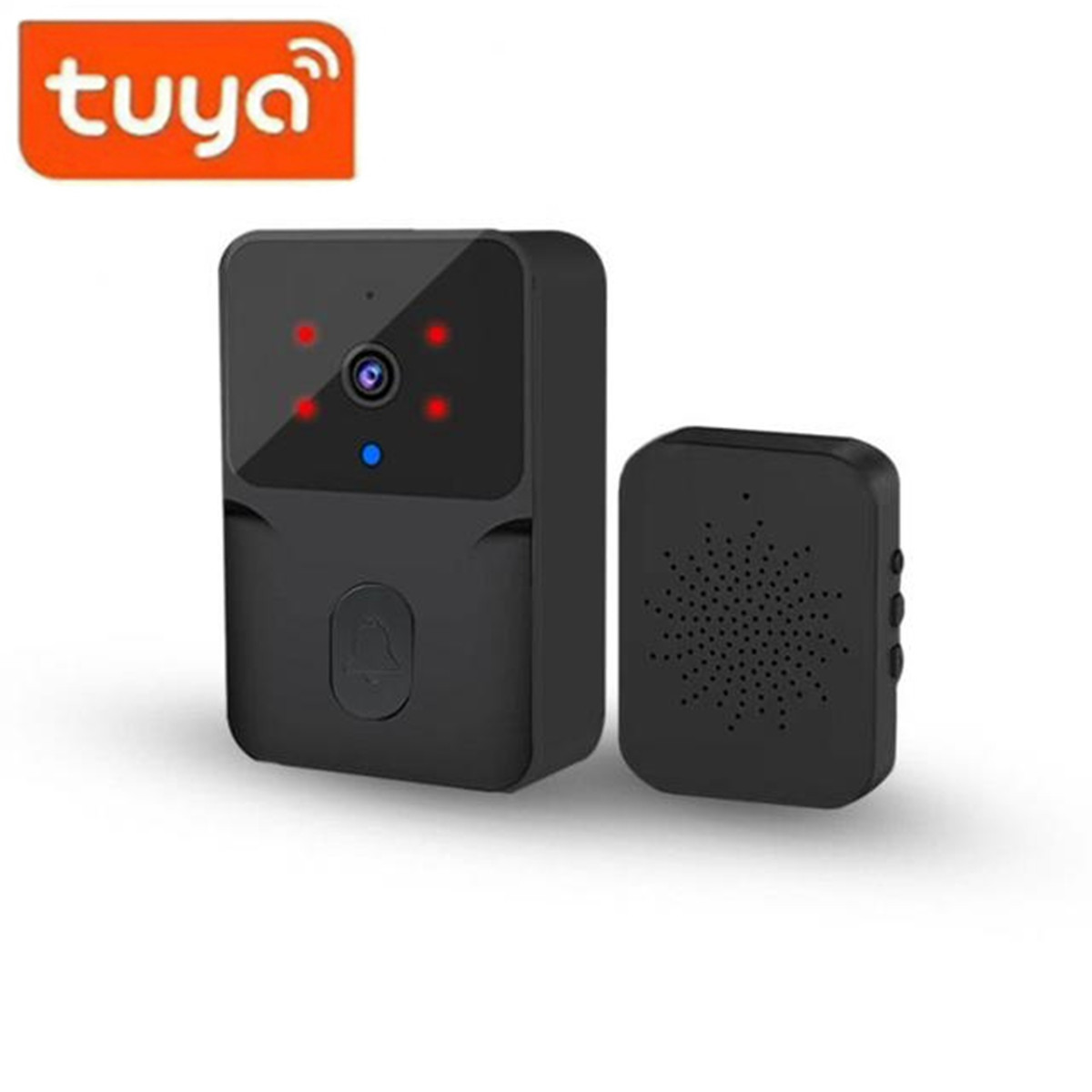 ワイヤレスドアベル WiFi Tuya 屋外 HD カメラド - Home Security Video Cameras のレビューと価格
