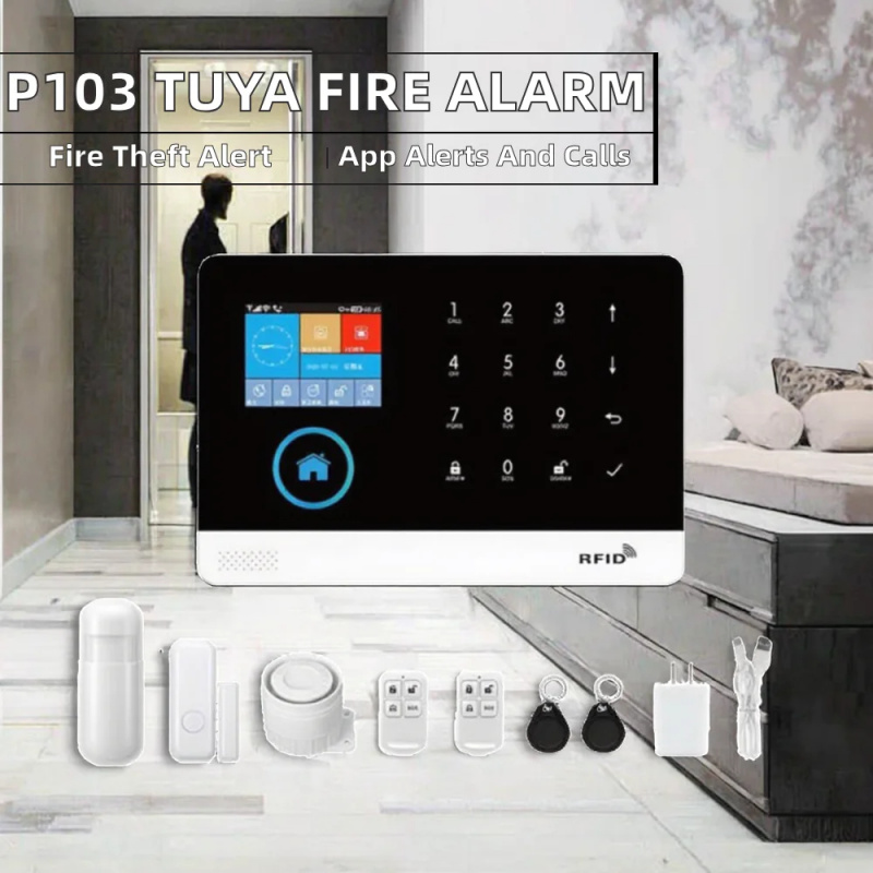 Tuyaスマートホームセキュリティアラームシステムキット A - Home Security Using Gsm のレビューと価格
