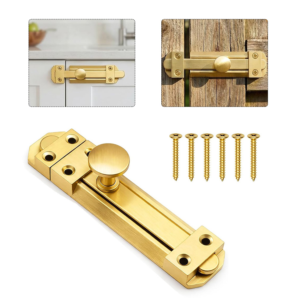 5 インチソリッドブラス引き戸ロックデューティーセキュリティ - Home Security Doors のレビューと価格