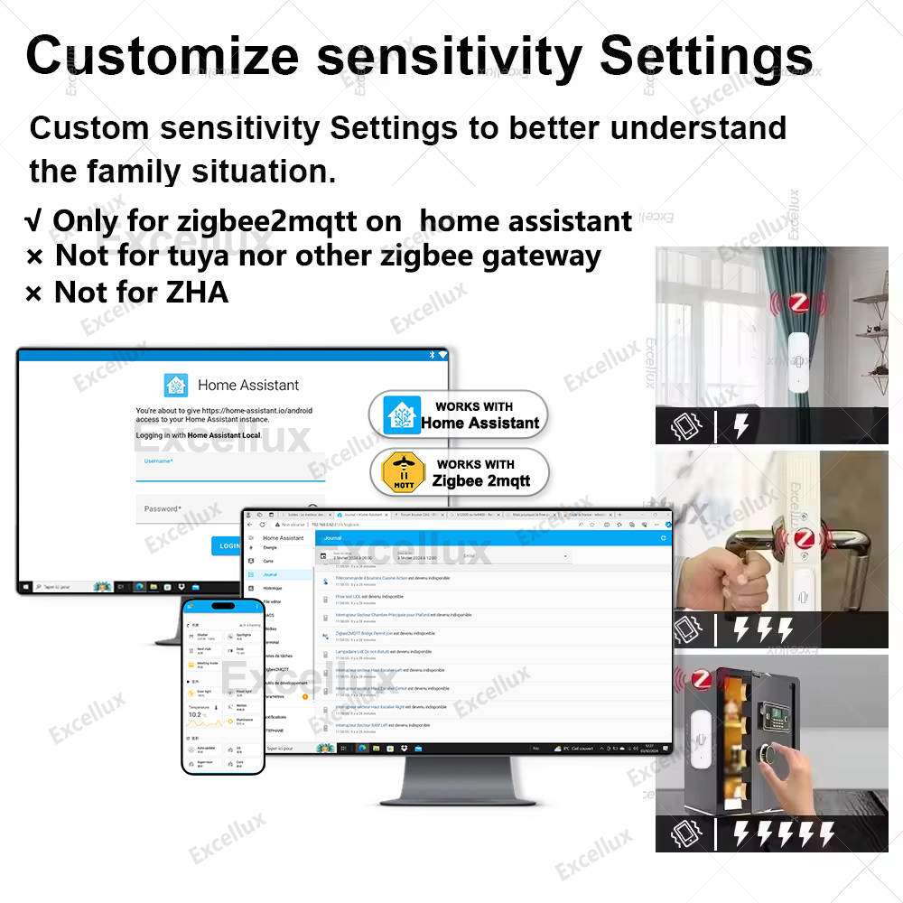 Zigbee スマート振動センサーホームセキュリティ保護リア - Home Security Alarm のレビューと価格