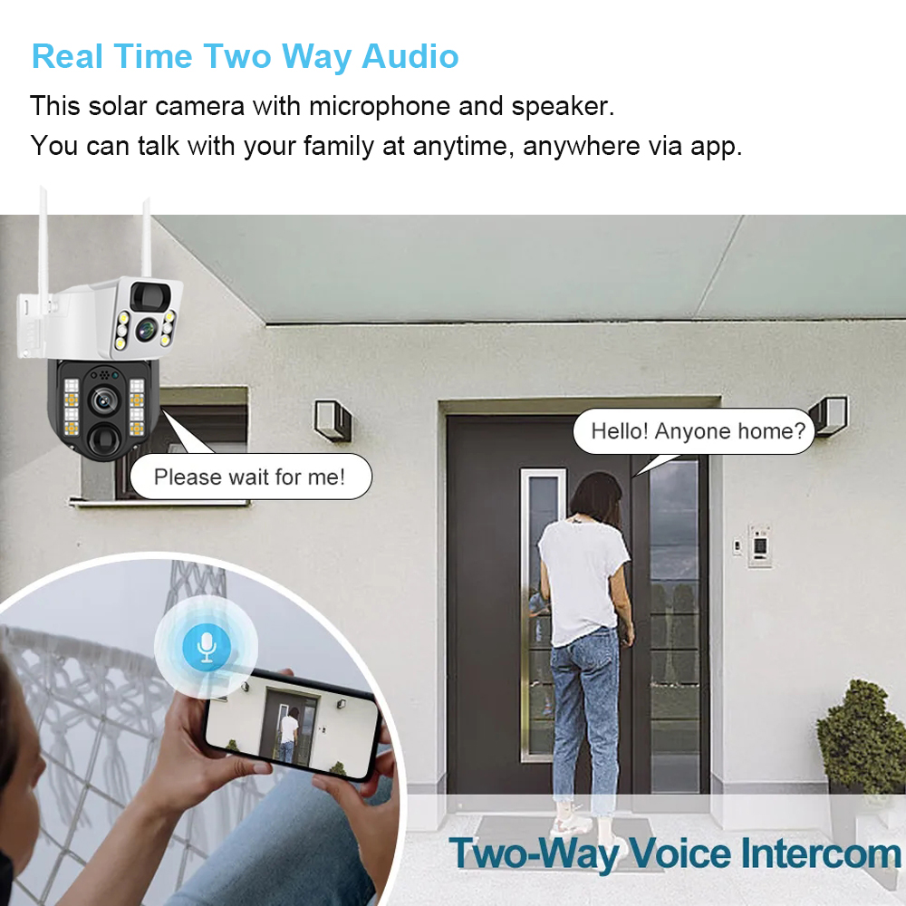 屋外ソーラー監視カメラ,cctv,バッテリーモニター,スマー - Home Security Video Cameras のレビューと価格