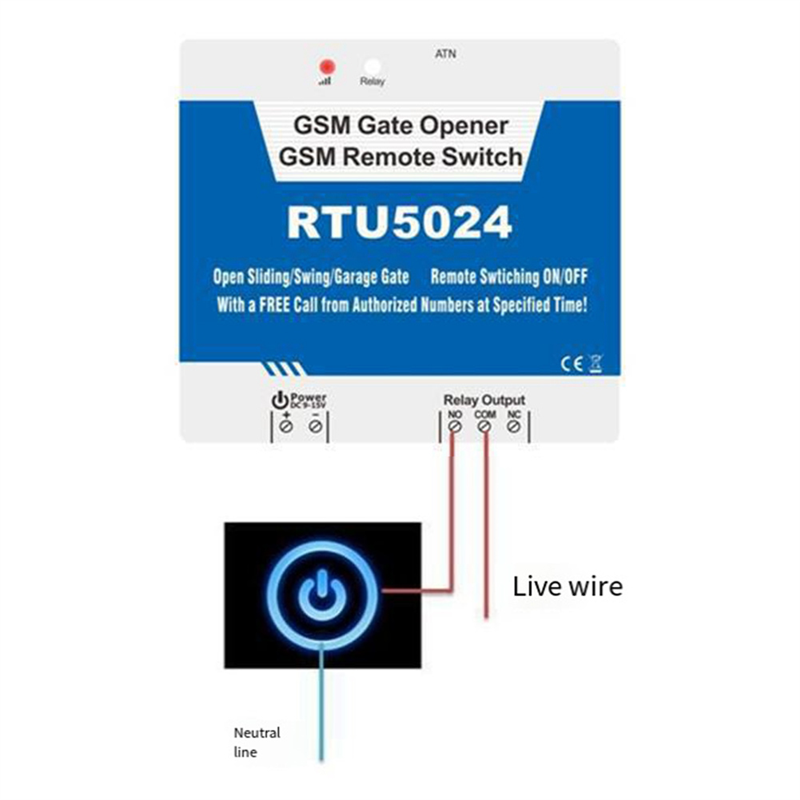 B04C-RTU5024 GSM ドアオープナーリレー ワイ - Home Security Devices のレビューと価格