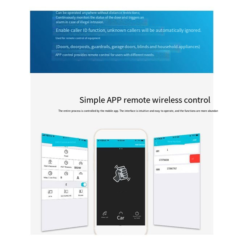 B04C-RTU5024 GSM ドアオープナーリレー ワイ - Home Security Devices のレビューと価格